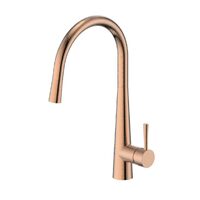 Greens Tapware Kitchen Sink Mixer Tap Pull-Down Brushed Copper Galiano 1752038