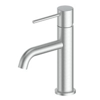 Greens Tapware Gisele Basin Mixer Brushed Stainless Bathroom Tap 18402553