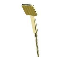 Hand Shower Rain Boost Brushed Brass Square Shower Outlet Greens Tapware Glide Syntra 90403589BB