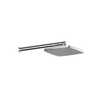 Wall Shower Arm and Rose Rain Boost Chrome Square Shower Outlet Greens Tapware Glide Syntra 67300CP