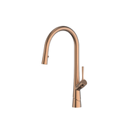 Greens Tapware Kitchen Sink Mixer Swivel Tap Pull-Down Lustro Brushed Copper LF1950254BC
