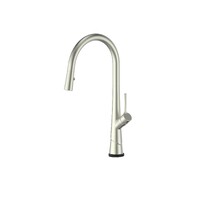 Pull Down Kitchen Sink Mixer Swivel Tap Bruch Nickel Greens Tapware Lustro Kontact LF19580254BN