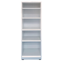 5 Shelf Wardrobe Insert Clothes Drawer Robe Storage Unit 505(W)mm x 1500(H)mm White RI 1