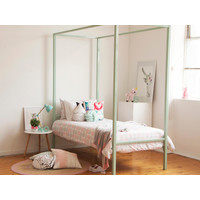 Hypersonic Bed Metal Single Pastel Green Willow - Frame Only