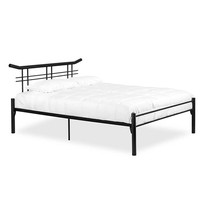 Hypersonic King Size Bed Metal Texture Black - Frame Only Tanoshi 