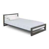 Hypersonic King Single Size Bed Metal - Frame Only Nash Low Rider Gunmetal Kinetic