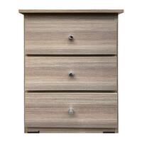 3 Drawer Chest of Drawers 420mm Wide Bedroom Clothes Storage Unit  Budget Melamine Ceramic BC 1