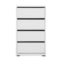 Wardrobe Drawers Insert 4 Drawer Robe Clothes Cabinet Storage Unit 505(W)mm x 895(H)mm White RI 6