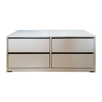 4 Drawer Robe Insert Clothes Cabinet Storage Unit 100(W)cm x 48(H)cm White RI 7