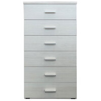 Chest of Drawers Clothes Storage Cabinet  Unit HUGO 24" Antique White 60(W)cm x 115(H)cm
