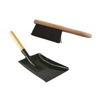 2 Piece Fireplace Shovel and Brush Tool Melton Craft JC 73BK