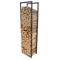 Fireplace Log Holder Wood Shelf Melton Craft JC 4097BK 