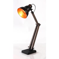 New Oriental Table Lamp with Black Gourd Shade 75032