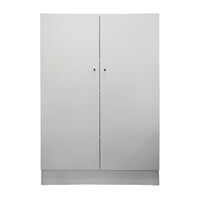2 Door Budget White Linen Pantry Clothes Cupboard Storage Unit  1145mm x 1800mm PT 4D