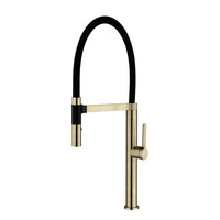 Pull Out Sink Mixer Brushed Brass Zenmo WT 6205BB