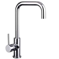 ECT Global Kitchen Sink Mixer U Shape Single Lever Pin Handle Tap Chrome Jamie WT 4106