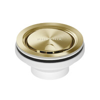 50mm Covered Sink Basket Waste Brushed Gold Phoenix Tapware 340-8596-12