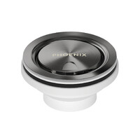 50mm Covered Sink Basket Waste Brushed Carbon Phoenix Tapware 340-8596-16