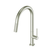 Textura Pulldown Sink Mixer PVD Brushed NIckel Greens Tapware LF1830254BN