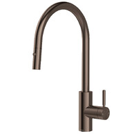 Phoenix Tapware Vivid MKII Pull Out Sink Mixer 240mm Gooseneck Brushed Bronze 146-7120-24-1