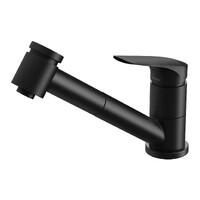Ivy MKII Pull Out Sink Mixer Matte Black Phoenix Tapware 154-7100-10-1