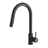 Pina Pull Out Sink Mixer 230mm Matte Black Phoenix Tapware 153-7105-10-1
