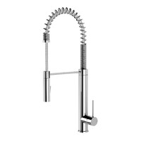 Vivid Slimline Tall Spring Sink Mixer 200mm Chrome Phoenix Tapware VS736-00-1