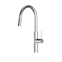Greens Tapware Maci Gooseneck Pull Down Kitchen Sink Mixer Tap Chrome LF21202542CP