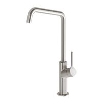 Phoenix Ester Sink Mixer 200mm Squareline Pull Out Kitchen Sink Tap Brushed Nickel 125-7330-40