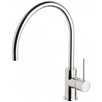 Phoenix Tapware Kitchen Sink Mixer 220mm Gooseneck Faucet Chrome Vivid Slimline VS733 CHR