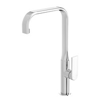 Phoenix Tapware Kitchen Sink Mixer 200mm SquareLine Neck Faucet Chrome Teel 118-7300-00