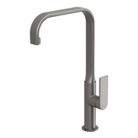 Phoenix Tapware Kitchen Sink Mixer 200mm SquareLine Neck Faucet Gun Metal Teel 118-7300-30