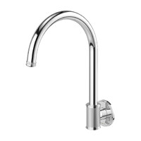 Phoenix Tapware Wiltern Wall Sink Outlet 180mm Laundry Spout Gooseneck Chrome 144-0870-00-1