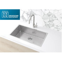 Meir Lavello Kitchen Sink Single Bowl 760 x 440 Brushed Nickel MKSP-S760440-NK