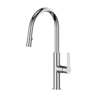 Greens Tapware Kitchen Pull Down Gooseneck Sink Mixer Astro II Chrome LF254383CP