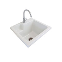 Seima Ceramic 45 Litre Laundry Sink One Tap Hole White Eva 620 191505