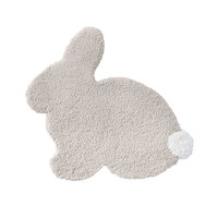 Children's Rug Baby Nursery Play Mat Hoppi Rabbit Natural 75cm x 80cm