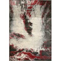 MOS Rugs Floor Area Rug  ICONIC 200 x 290 ANTHRACITE RED C09464/ANTHRARED