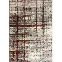 MOS Rugs Floor Area Rug  ICONIC 200 x 290 ANTHRACITE RED C09469/ANTHRARED