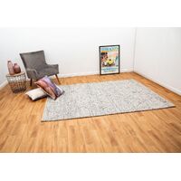 Mos Rugs Colombo Hand Woven Wool Rug Floor Area Carpet 155 x 225cm Grey BCOLOMBO-GREY