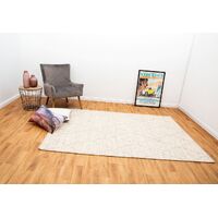 Mos Rugs Colombo Hand Woven Wool Rug Floor Area Carpet 155 x 225cm Lite Grey BCOLOMBO-LTGREY