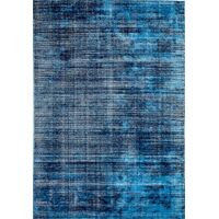 Mos Rugs Hampton Rug Viscose Wool Blend Floor Area Carpet 200 x 290cm Indigo CHAMP-INDIWHT