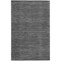 Mos Rugs Chennai Rug Wool Cotton Floor Area Carpet 155 x 225cm Black Grey BCHEN1281-BLKGRY