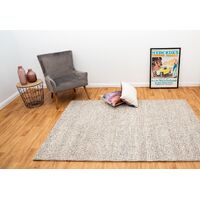 Mos Rugs Diva Rug Wool Viscose Floor Area Carpet 155 x 225cm Beige BDIVA-BEIGE