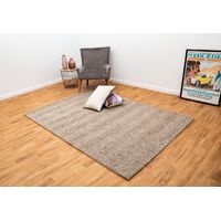 Mos Rugs Diva Rug Wool Viscose Floor Area Carpet 155 x 225cm Taupe BDIVA-TAUPE