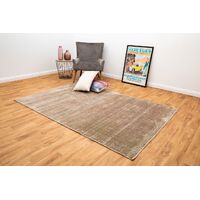 Mos Rugs Hampton Rug Viscose Wool Floor Area Carpet 155 x 225cm Taupe White BHAMP-TAUPEWHT