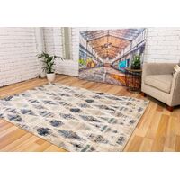 Mos Rugs Cozy Rug Designer Floor Area Carpet 160 x 230cm Blue Beige B5439-BLUE-BEIGE