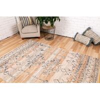 Mos Rugs Cozy Rug Polyester Floor Area Carpet 200 x 290cm 5422 Rust Dark Beige C5425-RUST-DKBEIGE