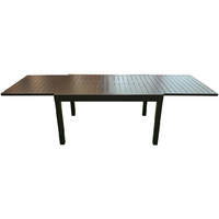 Outdoor Extension Dining Table 3400mm / 1000mm Aluminium Eclipse Gunmetal