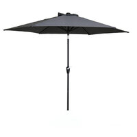Gibson Charcoal Hexagonal Outdoor Tilt Market Umbrella 2700mm